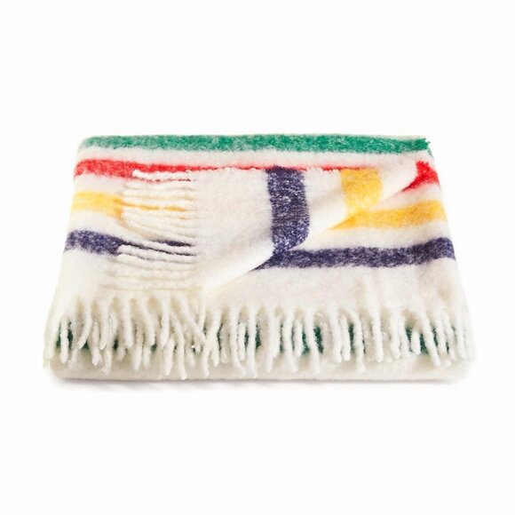 Hudson's Bay Blanket with HBC Stripes - Picture 2 of 4